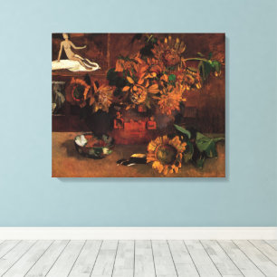 Stilleben med L'Esperance (Hopp) av Paul Gauguin Canvastryck