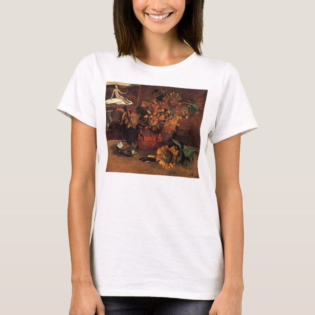 Stilleben med L'Esperance (Hopp) av Paul Gauguin Tee Shirt (Framsida)