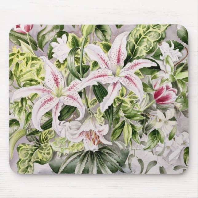 Stilleben med liljar 1996 musmatta (Framsidan)