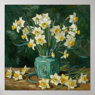 Stilleben med narcisser efter Van Gogh Poster