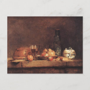 Stilleben med olivkruka av Jean Chardin Post Vykort