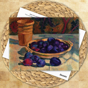 Stilleben med plommon Théo van Rysselberghe Vykort