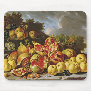 Stilleben med pomegranates musmatta