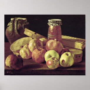 Stilleben med Pomegranates Poster