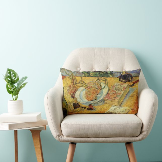 Stilleben med ritbräda av Vincent van Gogh Lumbarkudde (Stol)