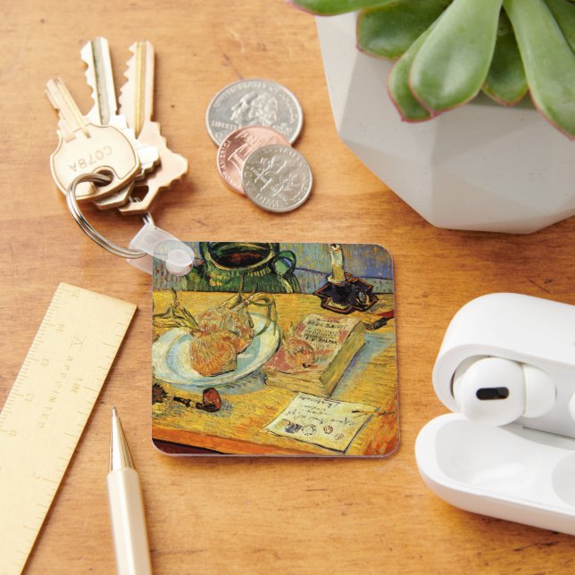 Stilleben med ritbräda av Vincent van Gogh Nyckelring (Skrivbord)