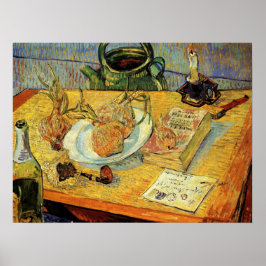 Stilleben med ritbräda av Vincent van Gogh Poster