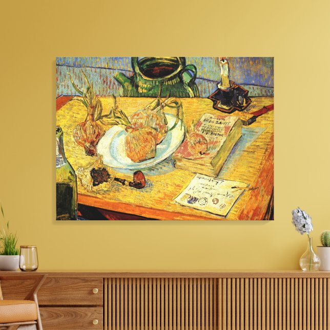 Stilleben med ritbräde av Vincent van Gogh Canvastryck (Insitu (Vardagsrum))