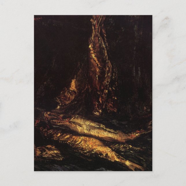 Stilleben med rödspättor av Vincent van Gogh Vykort (Framsida)