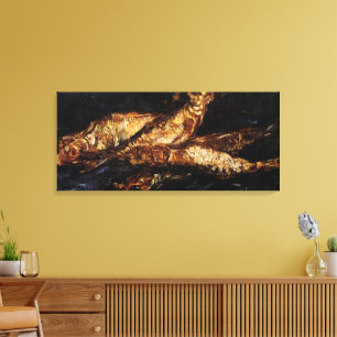 Stilleben med rökta sill av Vincent van Gogh Canvastryck