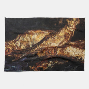 Stilleben med rökta sill av Vincent van Gogh Kökshandduk