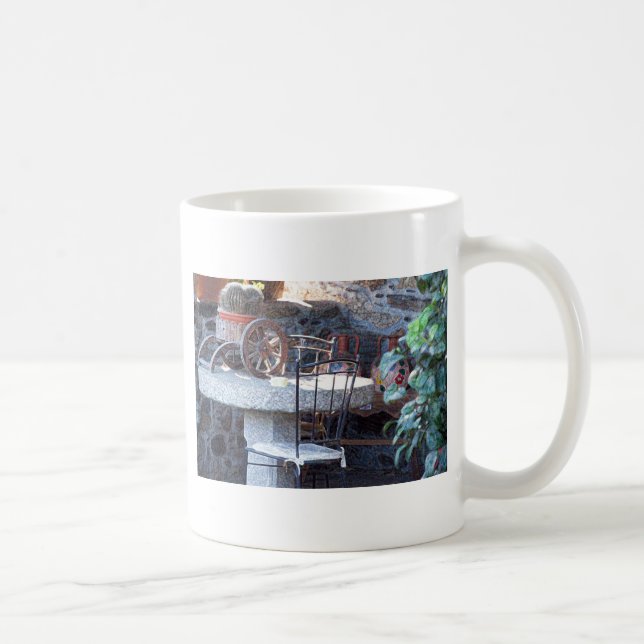 Stilleben med spansk kaktus kaffemugg (Höger)
