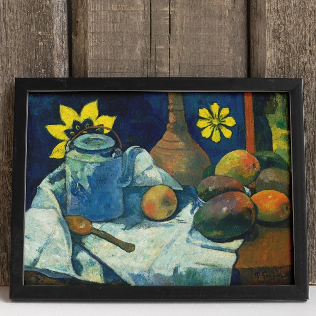 Stilleben med tekanna och frukt, Paul Gauguin Poster (Skapare uppladdad)