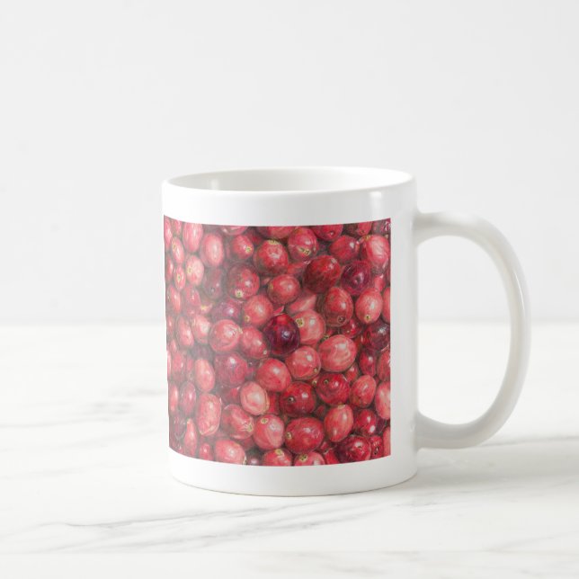 Stilleben med Tranbär Kaffemugg (Höger)