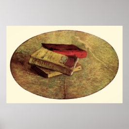 Stilleben med tre böcker av Vincent van Gogh Poster