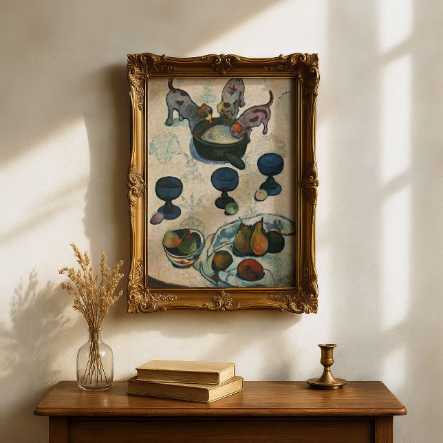 Stilleben med tre valpar | Paul Gauguin Poster (Skapare uppladdad)