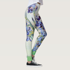 Stilleben med vas med irisar av Vincent van Gogh Leggings