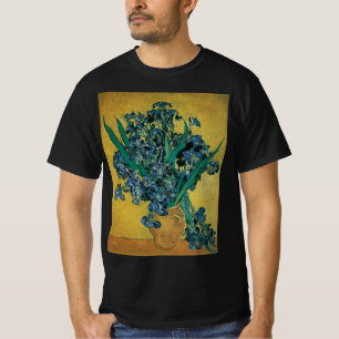 Stilleben med vas med irisar av Vincent van Gogh T Shirt