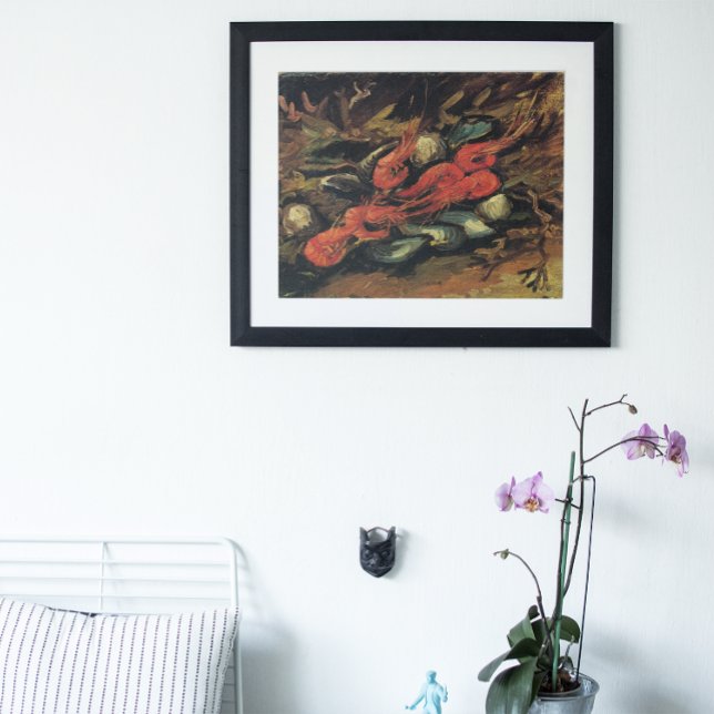 Stilleben Musslor och räkor av Vincent van Gogh Poster (Skapare uppladdad)