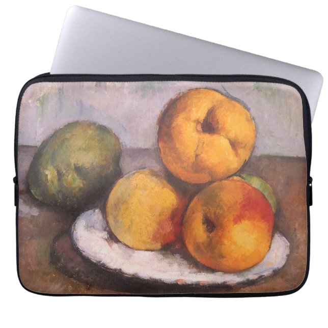 Stilleben Quince, äpplen, päron av Paul Cezanne Laptop Fodral (Framsidan)