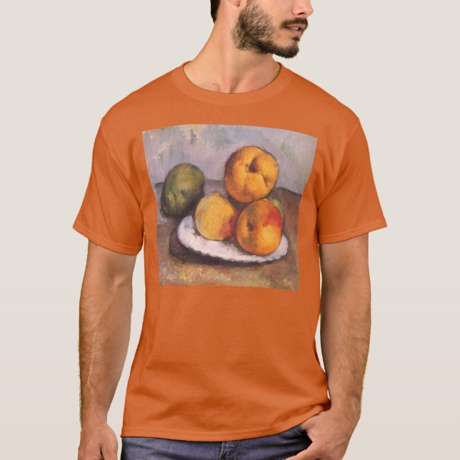 Stilleben Quince, äpplen, päron av Paul Cezanne Tee (Framsida)
