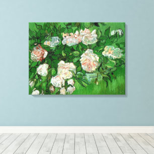 Stilleben: Rosa rosor av Vincent van Gogh Canvastryck