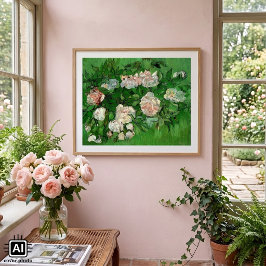 Stilleben: Rosa rosor av Vincent van Gogh Poster