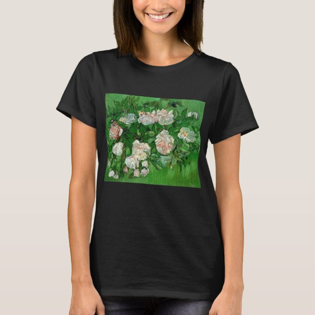 Stilleben: rosa rosor av Vincent van Gogh T Shirt (Framsida)