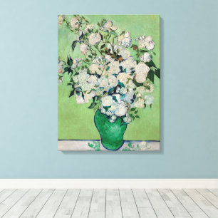 Stilleben Rosor i en vas av Vincent van Gogh Canvastryck