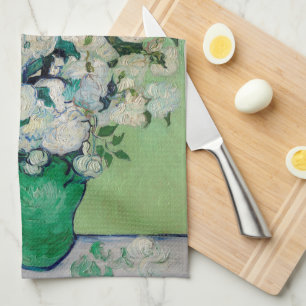 Stilleben Rosor i en vas av Vincent van Gogh Kökshandduk