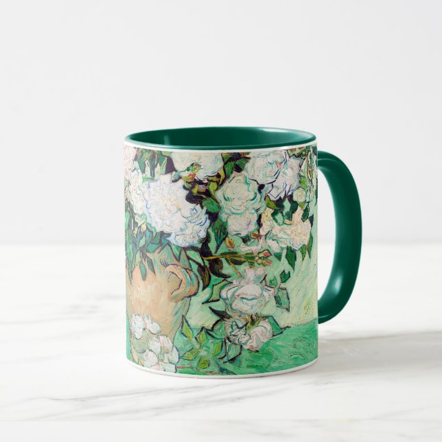 Stilleben Rosor i en vas av Vincent van Gogh Mugg (Framsida höger)