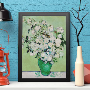 Stilleben Rosor i en vas av Vincent van Gogh Poster
