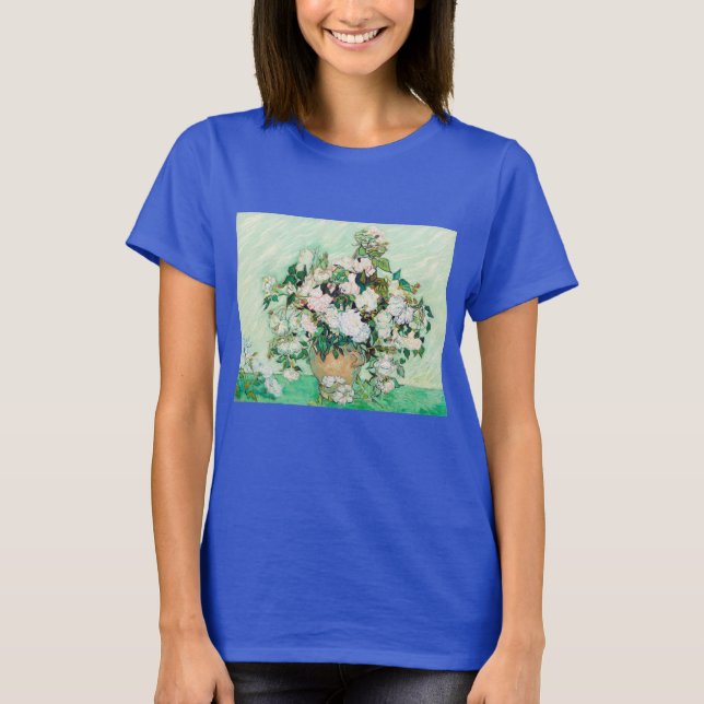 Stilleben Rosor i en vas av Vincent van Gogh T Shirt (Framsida)