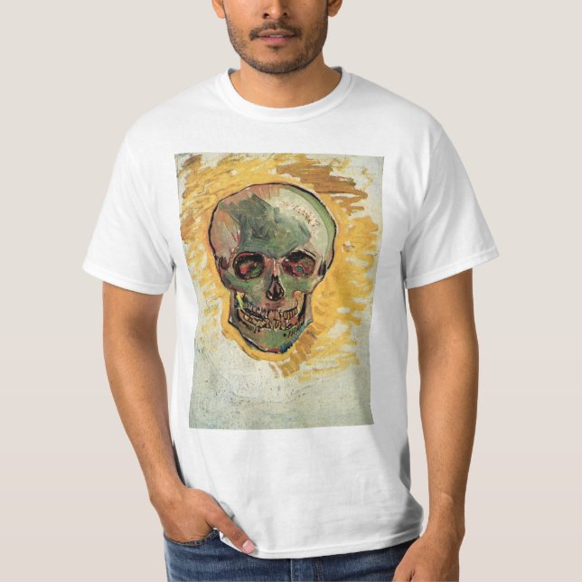 Stilleben Skalle av Vincent van Gogh T Shirt (Framsida)