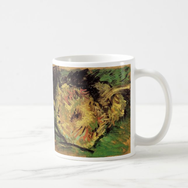 Stilleben Två skurna solrosor av Vincent van Gogh Kaffemugg (Höger)