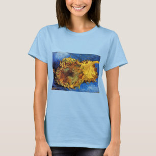 Stilleben Två skurna solrosor av Vincent van Gogh T Shirt