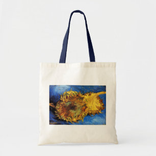 Stilleben Två skurna solrosor av Vincent van Gogh Tygkasse