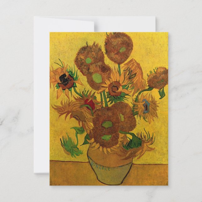 Stilleben Vas med 15 solrosor Vincent van Gogh (Framsida)