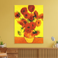 Stilleben Vas med 15 solrosor Vincent van Gogh