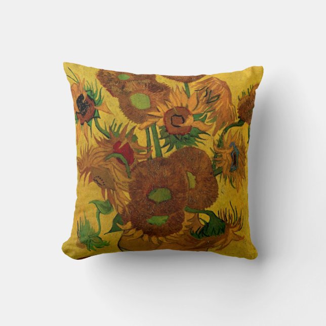 Stilleben Vas med 15 solrosor Vincent van Gogh Kudde (Framsida)