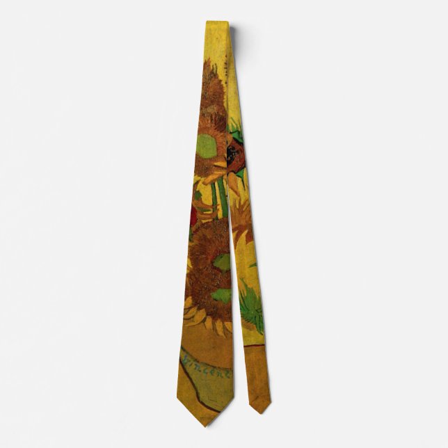 Stilleben Vas med 15 solrosor Vincent van Gogh Slips (Framsida)