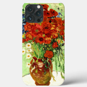 Stilleben, vas med daisy och vallmor Van Gogh