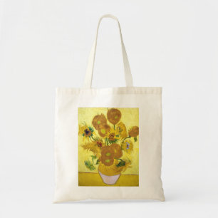Stilleben - vas med femton solrosor Van Gogh Tygkasse