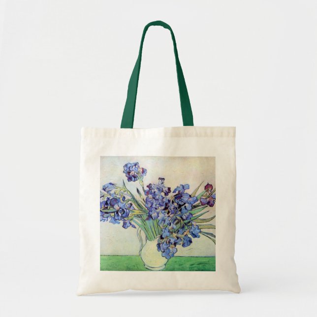 Stilleben Vas med Iris av Vincent van Gogh Tygkasse (Framsidan)