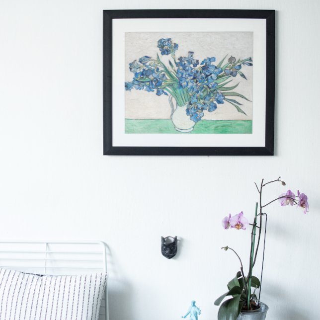 Stilleben: Vas med irisar av Vincent van Gogh Poster (Skapare uppladdad)