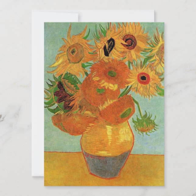 Stilleben - Vas med tolv solrosor, van Gogh (Framsida)