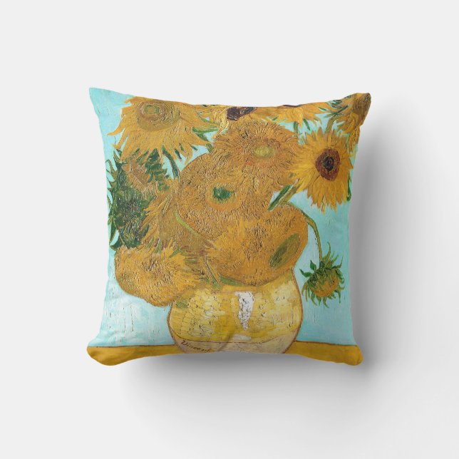 Stilleben - vas med tolv solrosor Van Gogh Kudde (Framsida)