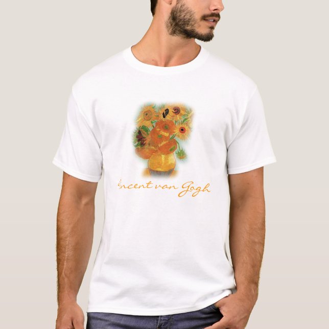 Stilleben - Vas med tolv solrosor, van Gogh Tröja (Framsida)