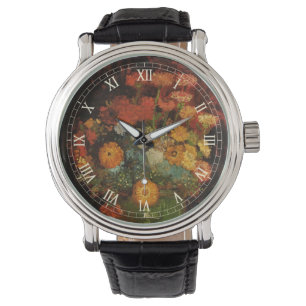 Stilleben Vas med Zinnias av Vincent van Gogh Armbandsur