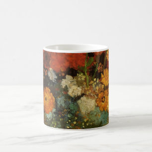 Stilleben Vas med Zinnias av Vincent van Gogh Kaffemugg